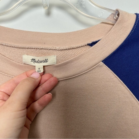 Madewell Short-Sleeve Sweatshirt in Colorblock - Picture 2 of 7